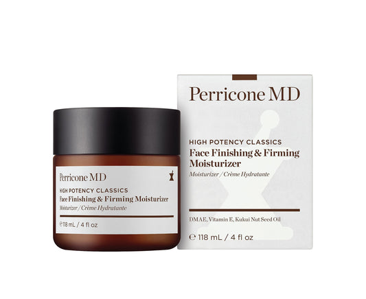 Perricone MD cream texture close-up showing rich, fast-absorbing finish