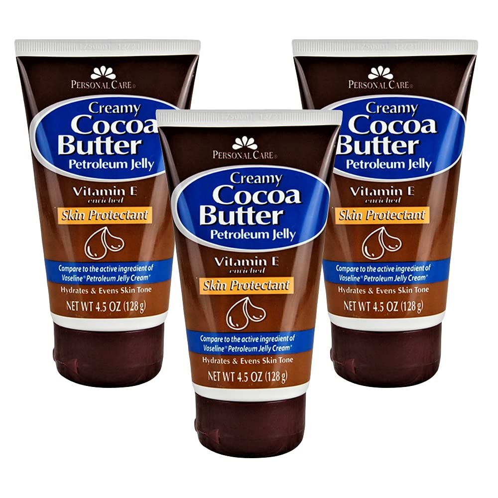 Personal Care front packaging showing three 4.5 oz tubes and clear product benefits