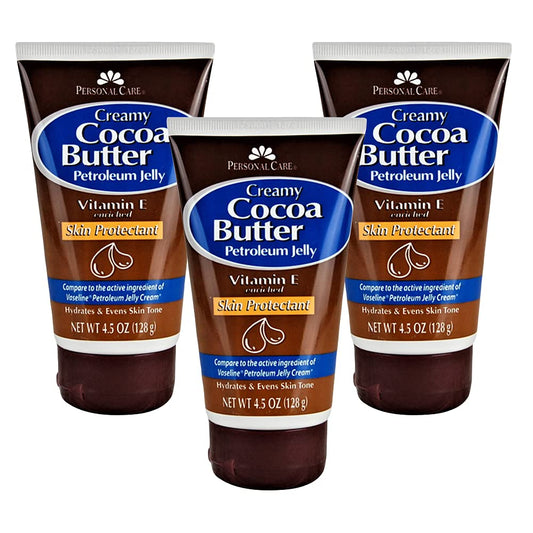Personal Care front packaging showing three 4.5 oz tubes and clear product benefits