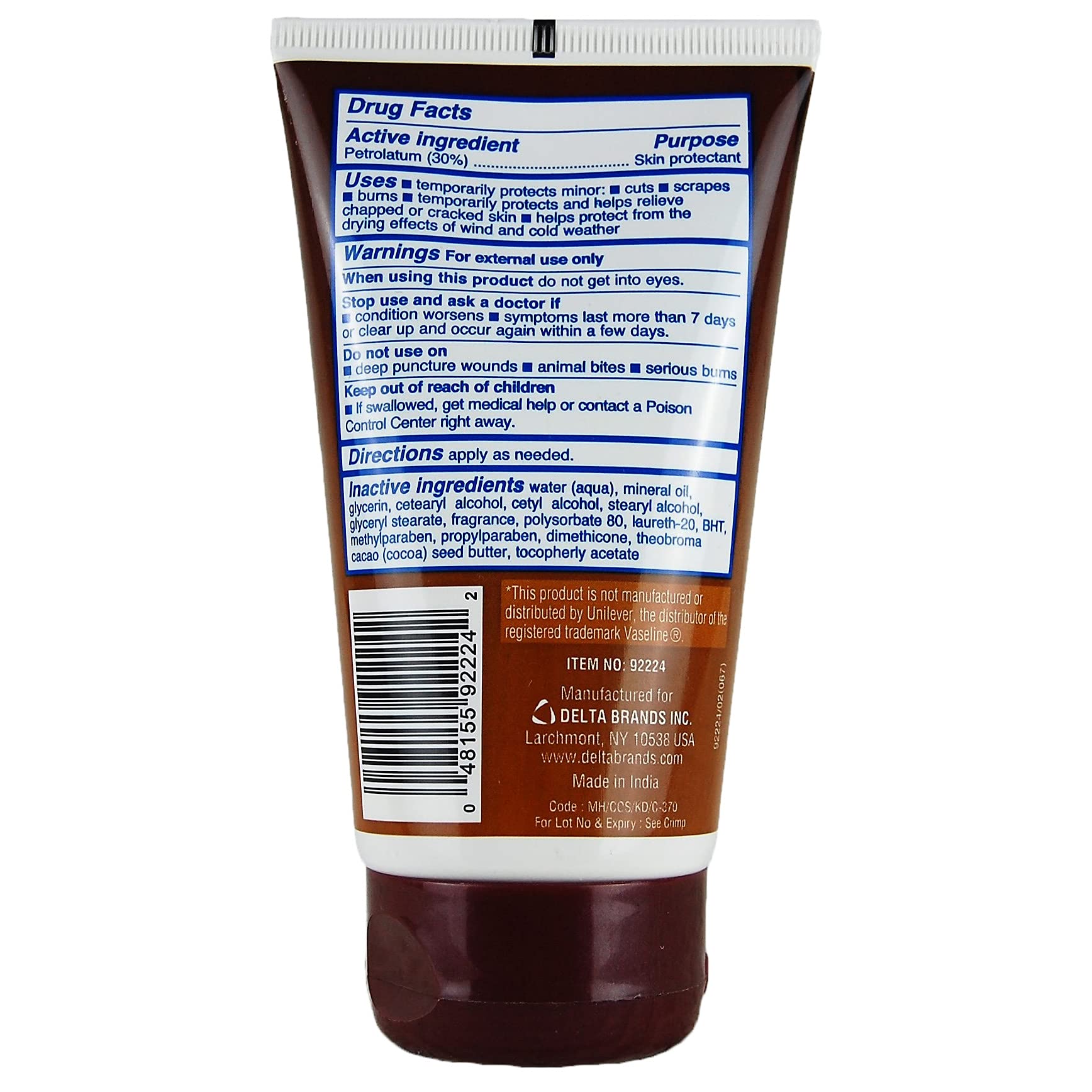 Personal Care applied to hands demonstrating fast absorption and soothing hydration