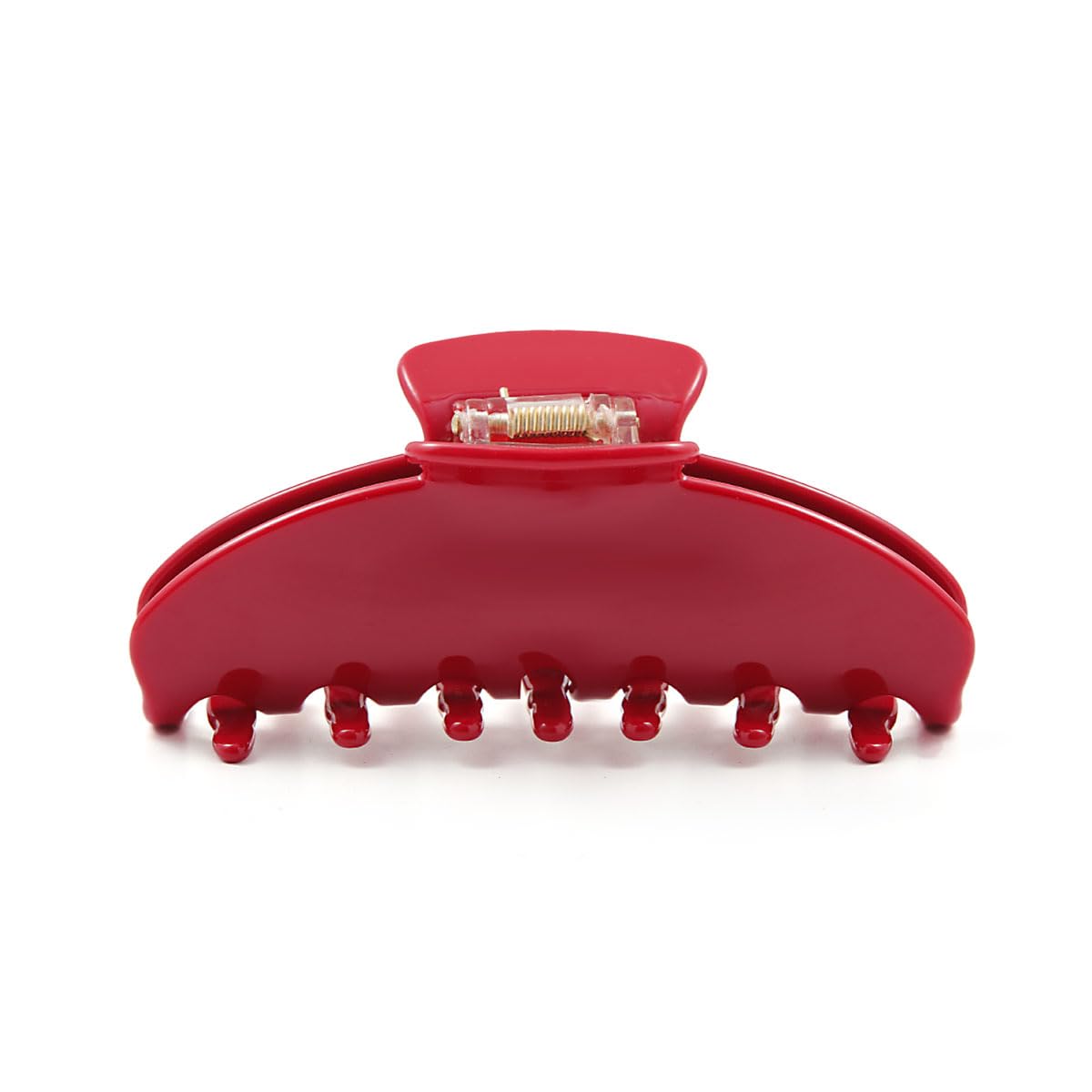 PERSONFUN cherry red clip front view showing glossy finish and shape, stylish hold