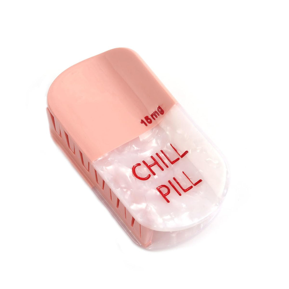 PERSONFUN Chill Pill front view showing glossy acetate and playful design for secure styling
