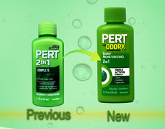 Pert Plus six bottles arranged to display the pack count and travel-ready supply