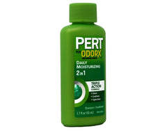 Pert Plus bottle packed with other travel items showing TSA-friendly size for carry-ons