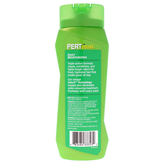 Pert Plus in-shower use with lather demonstrating gentle cleansing and convenient one-step benefit