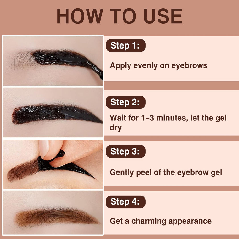 PERVALA before and after comparison illustrating fuller brows