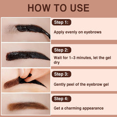 PERVALA before and after comparison illustrating fuller brows