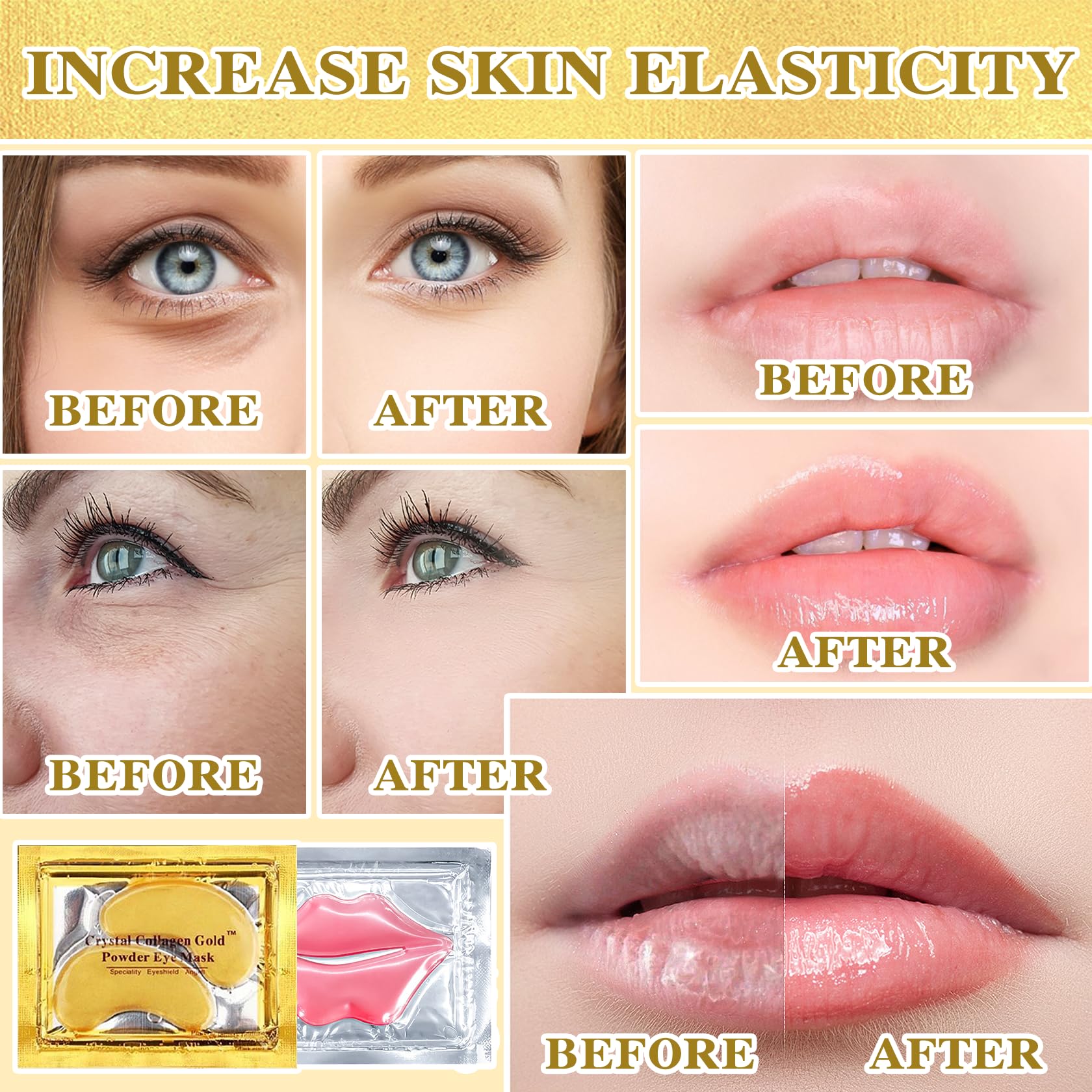 PERVALA 24K gold eye patch detail highlighting de-puffing and brightening effect
