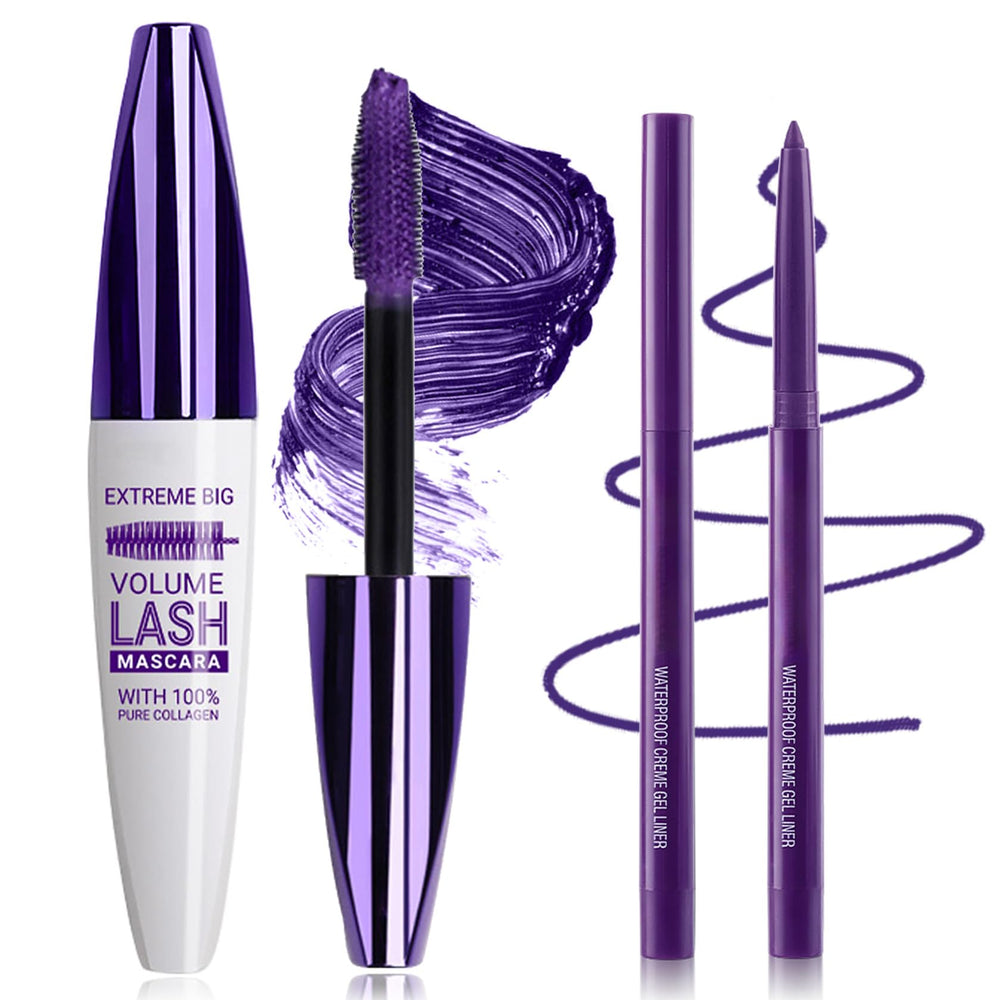 PERVALA front packaging showing purple mascara and liner, vibrant retail appeal