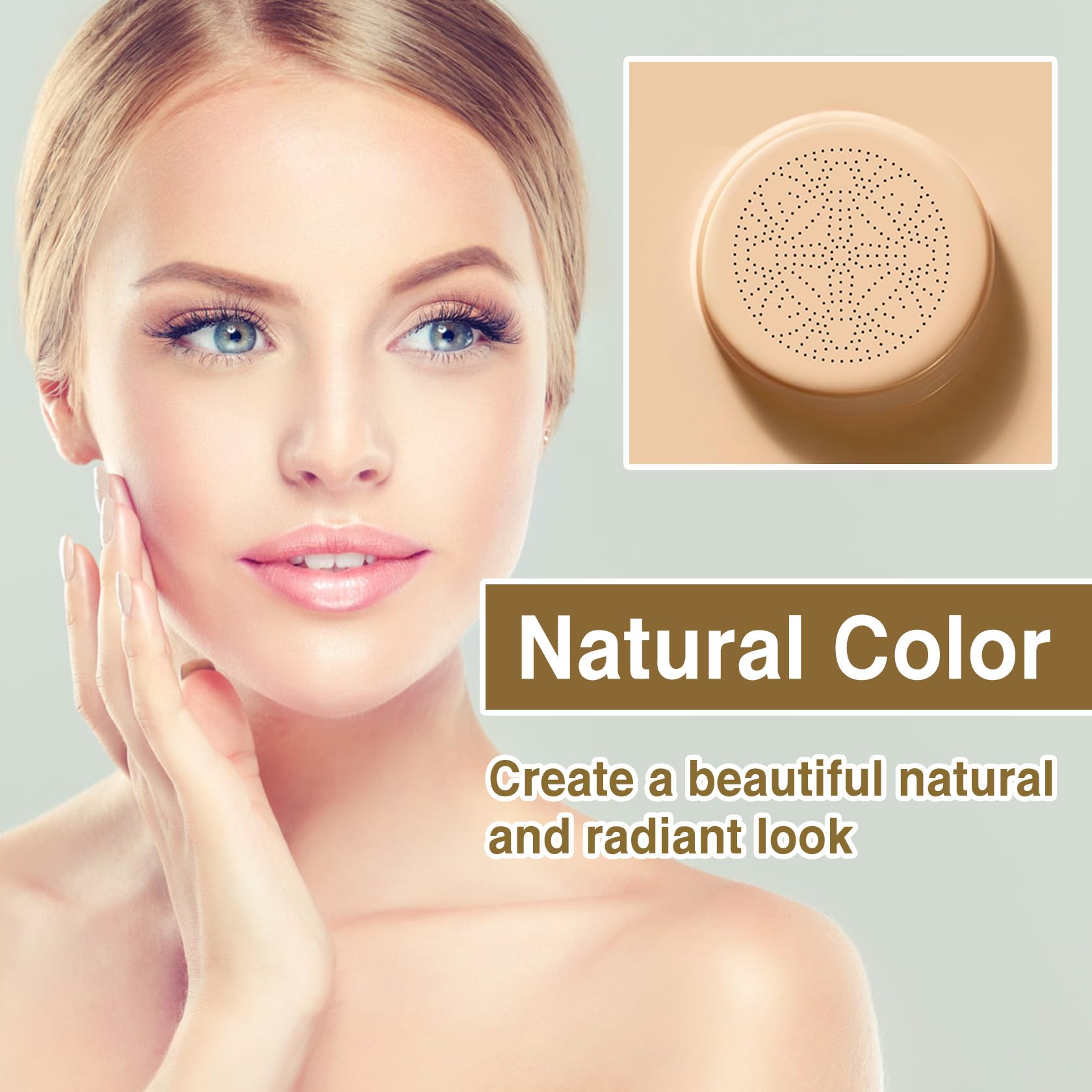 PERVALA mushroom-head applicator close-up highlighting texture for precise blending