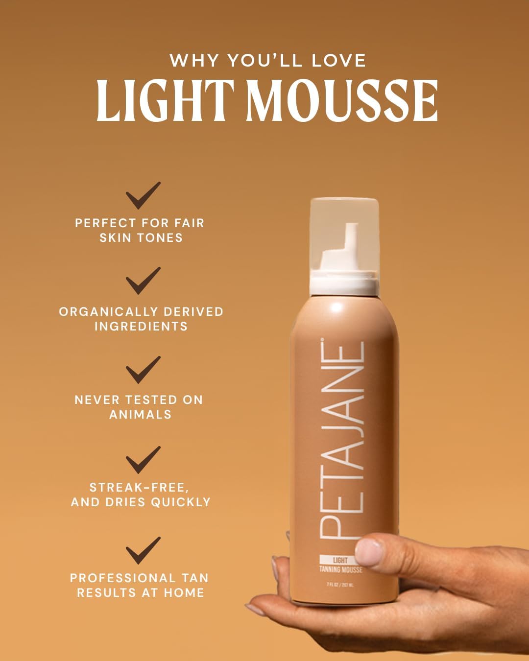 Peta Jane mousse texture close-up highlighting smooth, lightweight spread