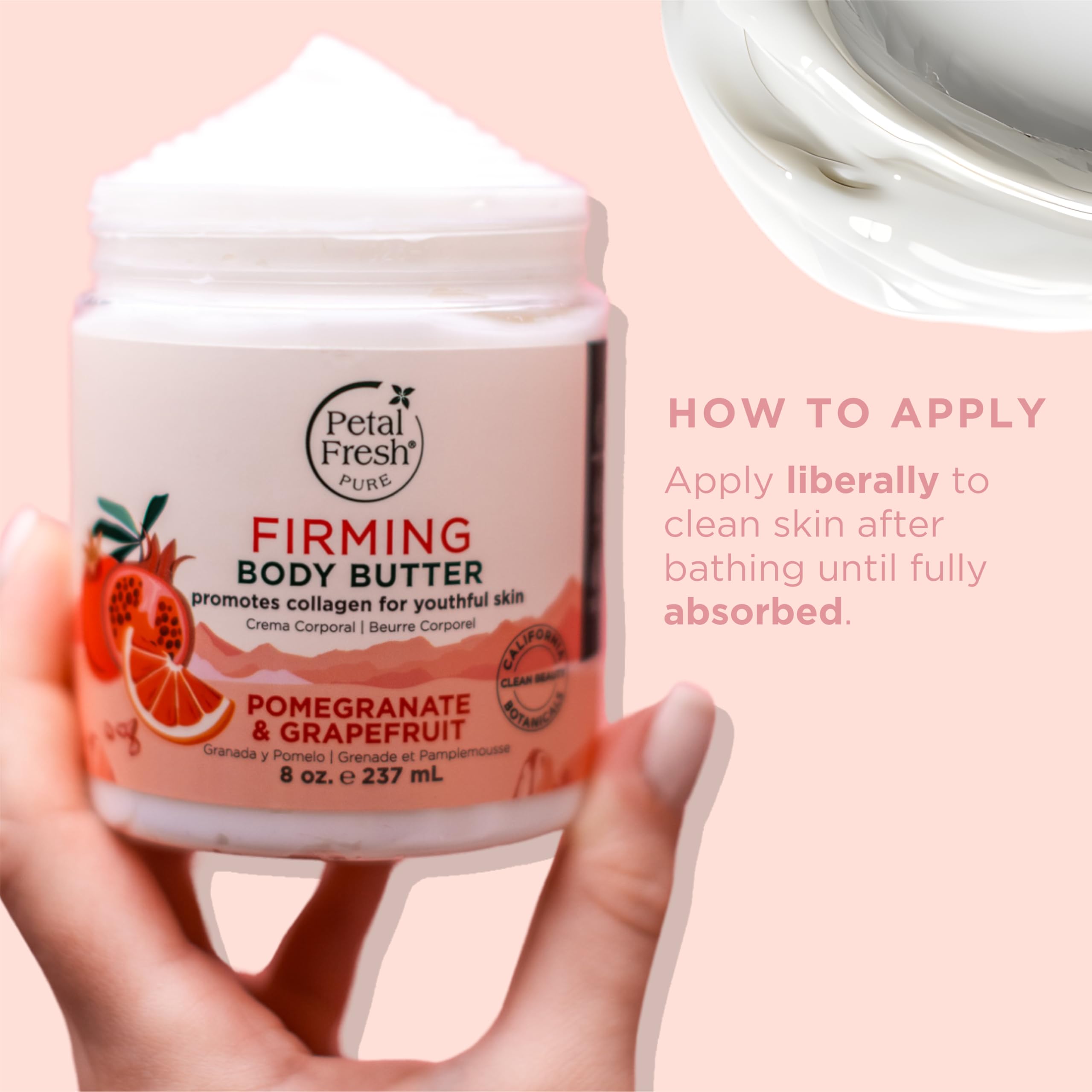 Petal Fresh application on hand demonstrating quick absorption
