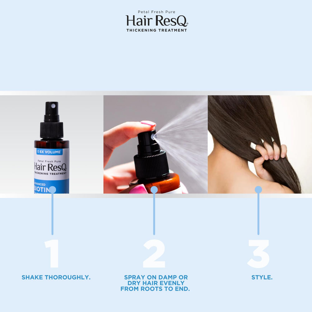 Petal Fresh being applied to damp hair for long-lasting lift benefit