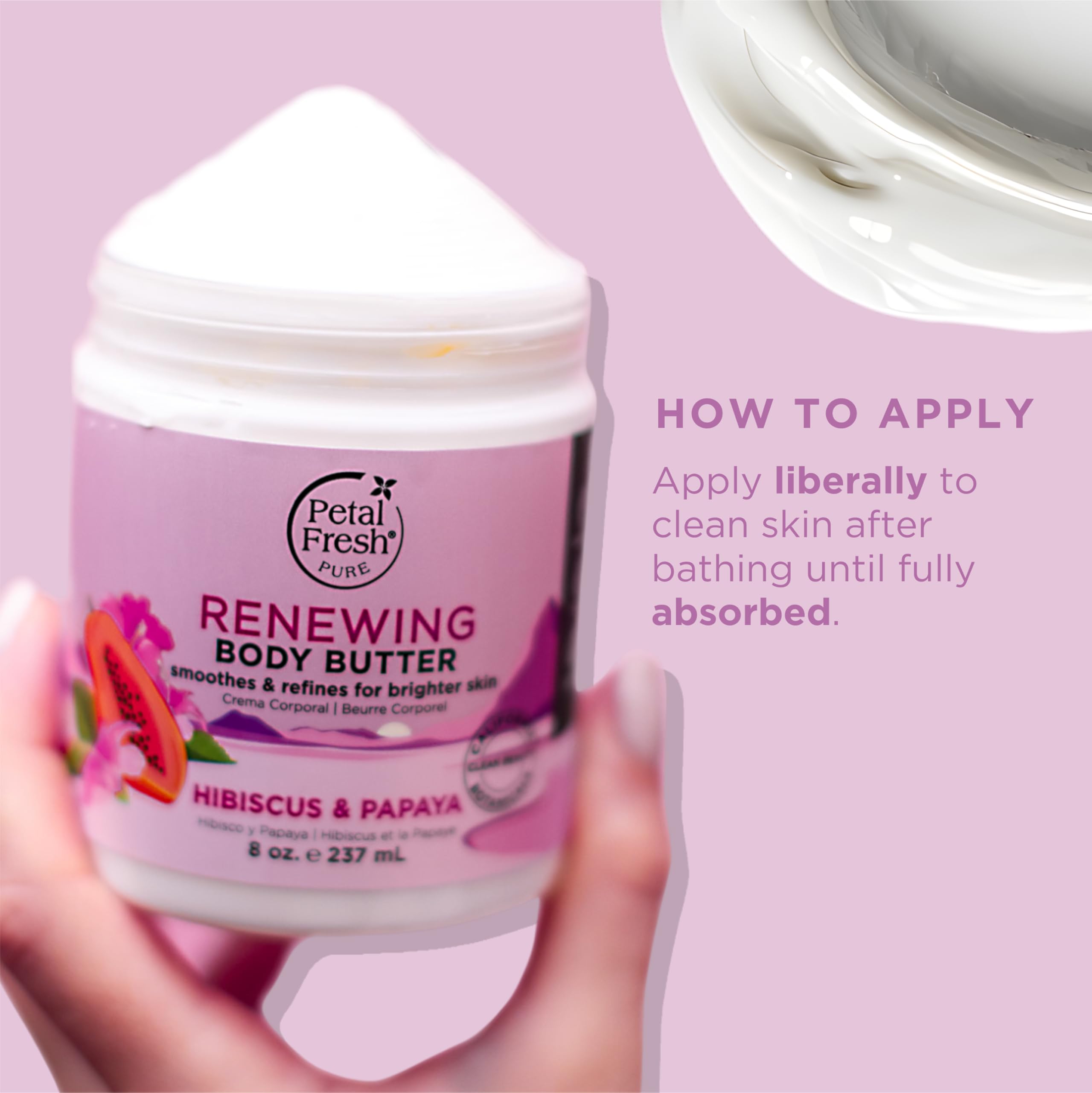 Petal Fresh label detail highlighting vegan cruelty-free claims for ethical shoppers