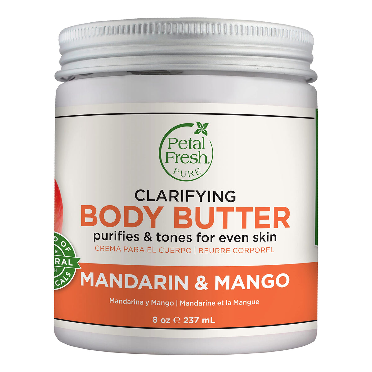 Petal Fresh jar front view showing clean packaging and citrus benefit