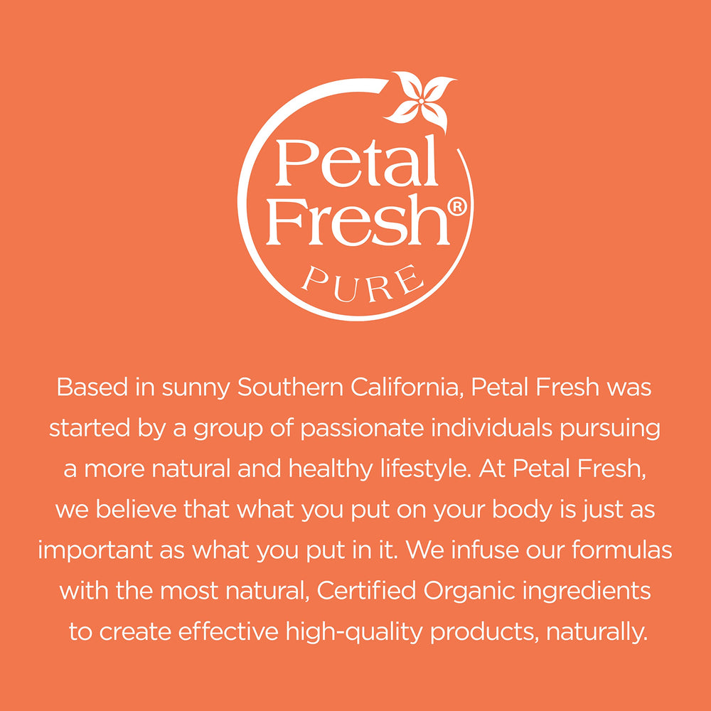 Petal Fresh with mango and mandarin fruits showing natural scent and antioxidant benefit