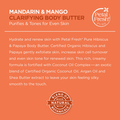 Petal Fresh applying body butter on palm showing quick absorption benefit