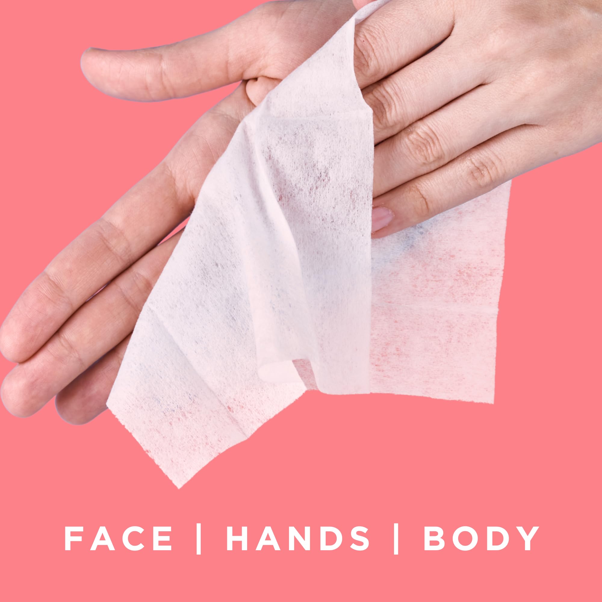 Petal Fresh removing waterproof makeup before and after for quick cleanse