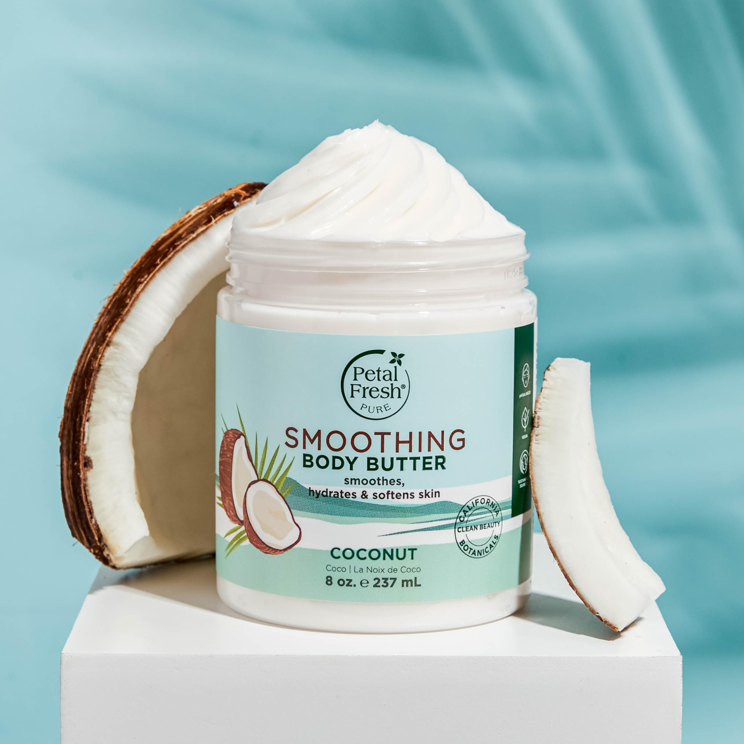 Petal Fresh texture swiped on skin demonstrating quick absorption and softness
