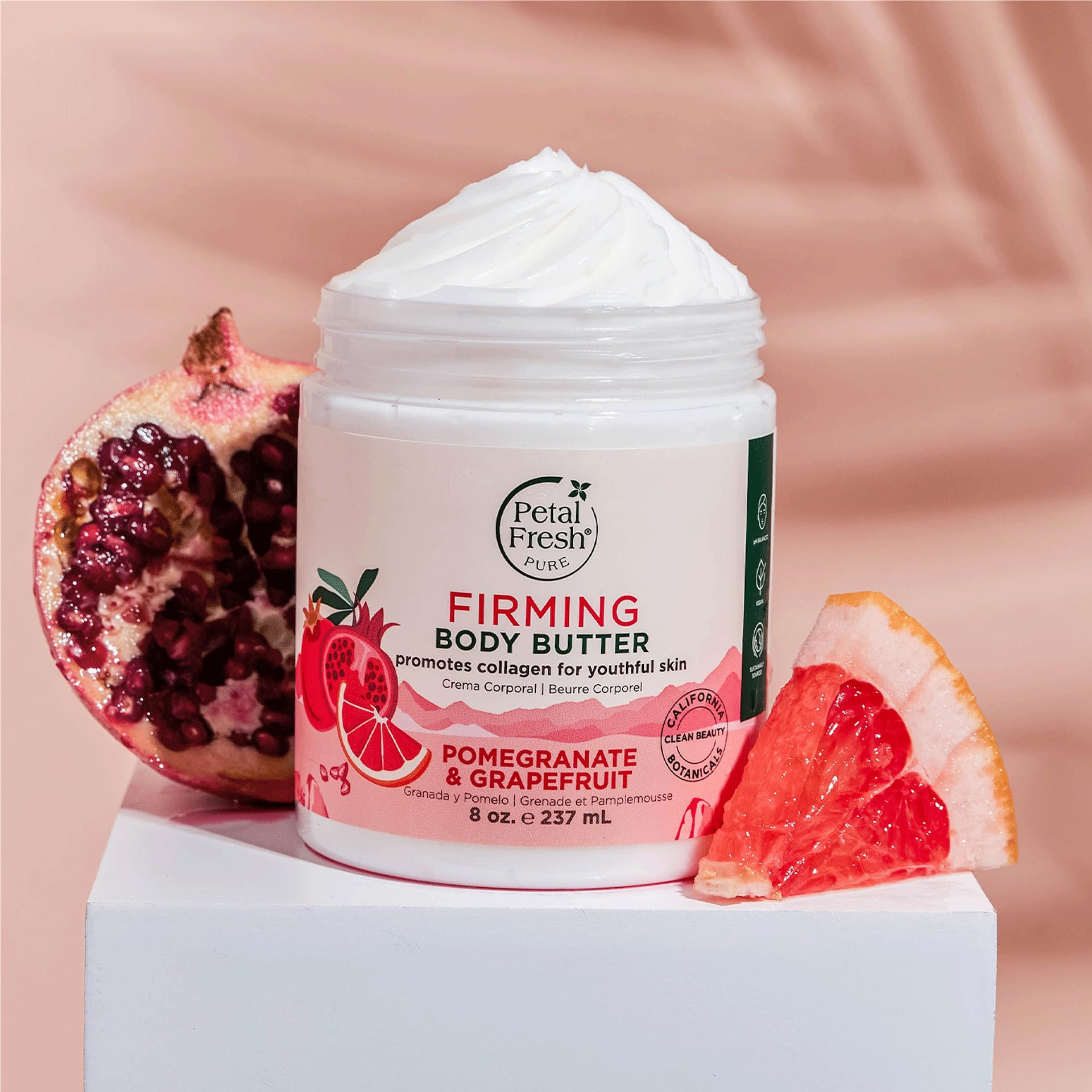 Petal Fresh whipped body butter close-up showing smooth consistency