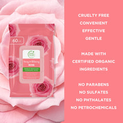 Petal Fresh wipe in hand showing large size and easy handling benefit