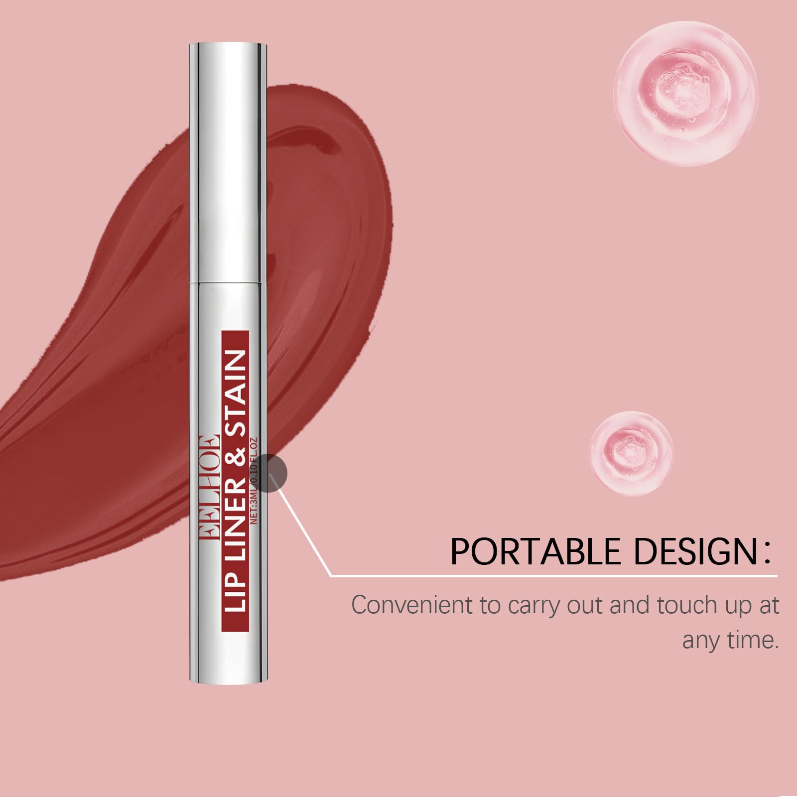 Petansy applying liner to hand to show pigmentation and control