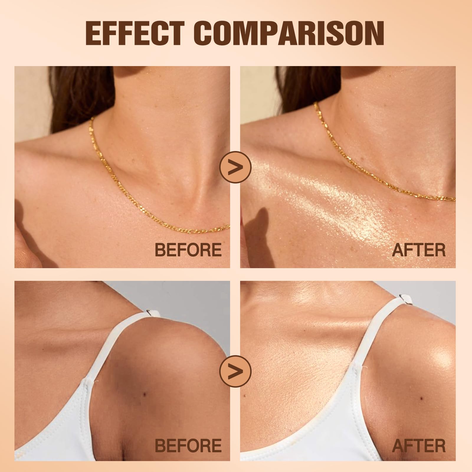 Petansy oil applied on hand demonstrating quick absorption and shimmering benefit
