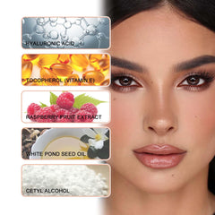 Petansy texture swatch on skin showing pigmented longwear color