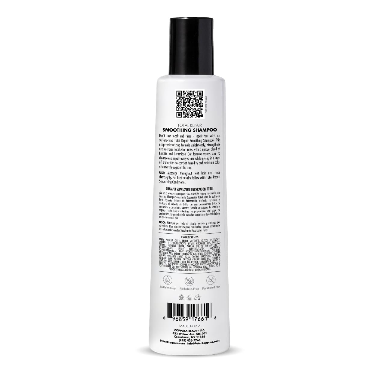 PETER COPPOLA close-up of keratin and ceramide ingredient texture