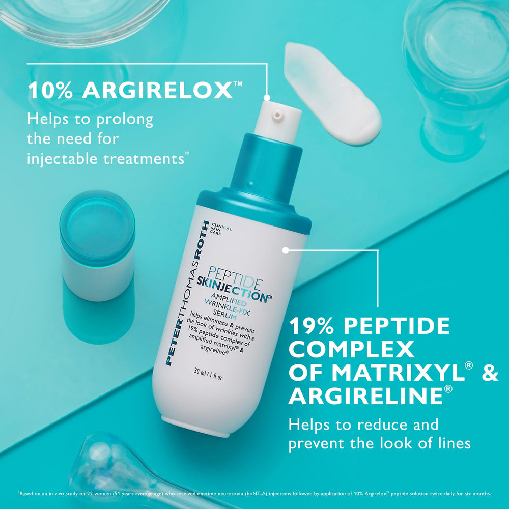 Peter Thomas Roth bottle on bathroom shelf lifestyle shot conveying daily routine benefit