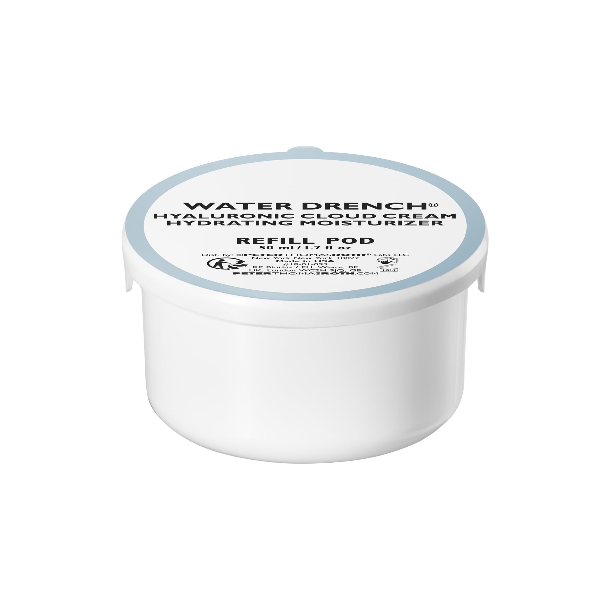 Peter Thomas Roth refill pod front view showing packaging and easy refill benefit