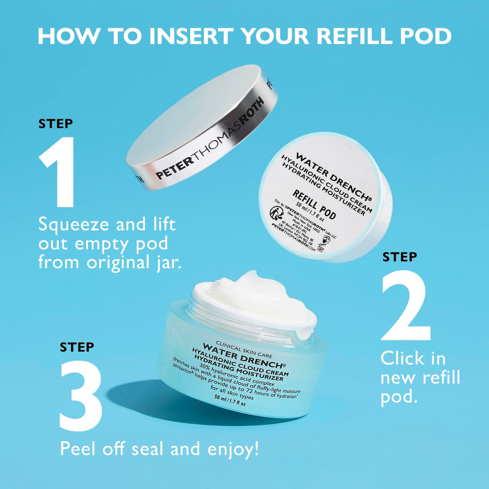 Peter Thomas Roth ingredient panel close-up showing hyaluronic complex and benefits