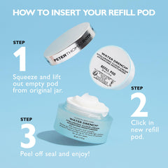 Peter Thomas Roth jar next to coin showing size and travel-friendly benefit