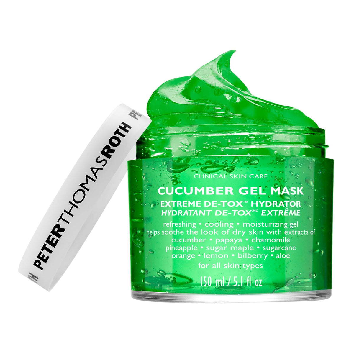 Peter Thomas Roth front jar showing label and size benefits soothing