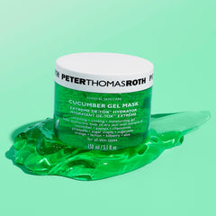 Peter Thomas Roth close-up gel texture highlighting cooling hydration