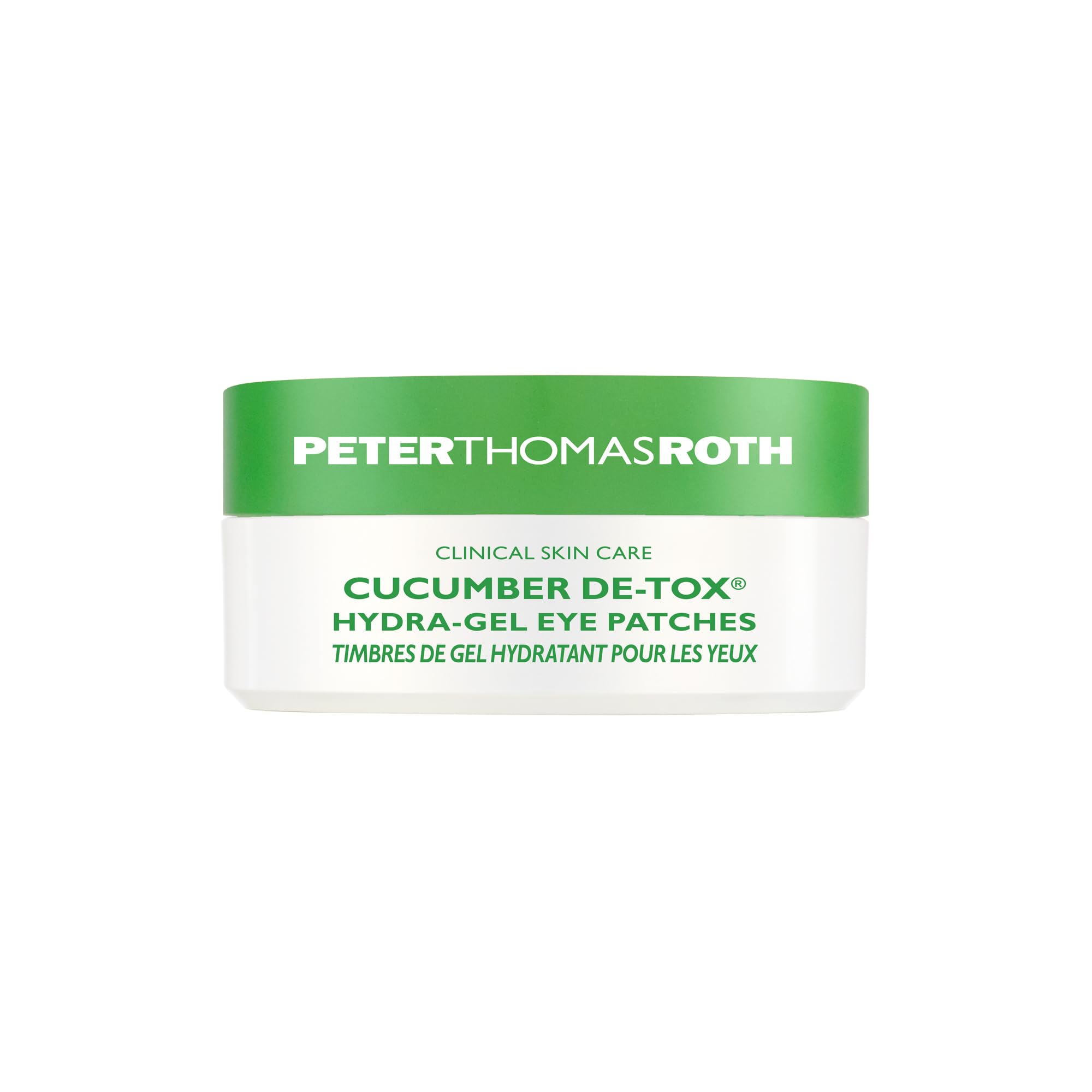 Peter Thomas Roth front packaging showing de-tox eye patches and benefits