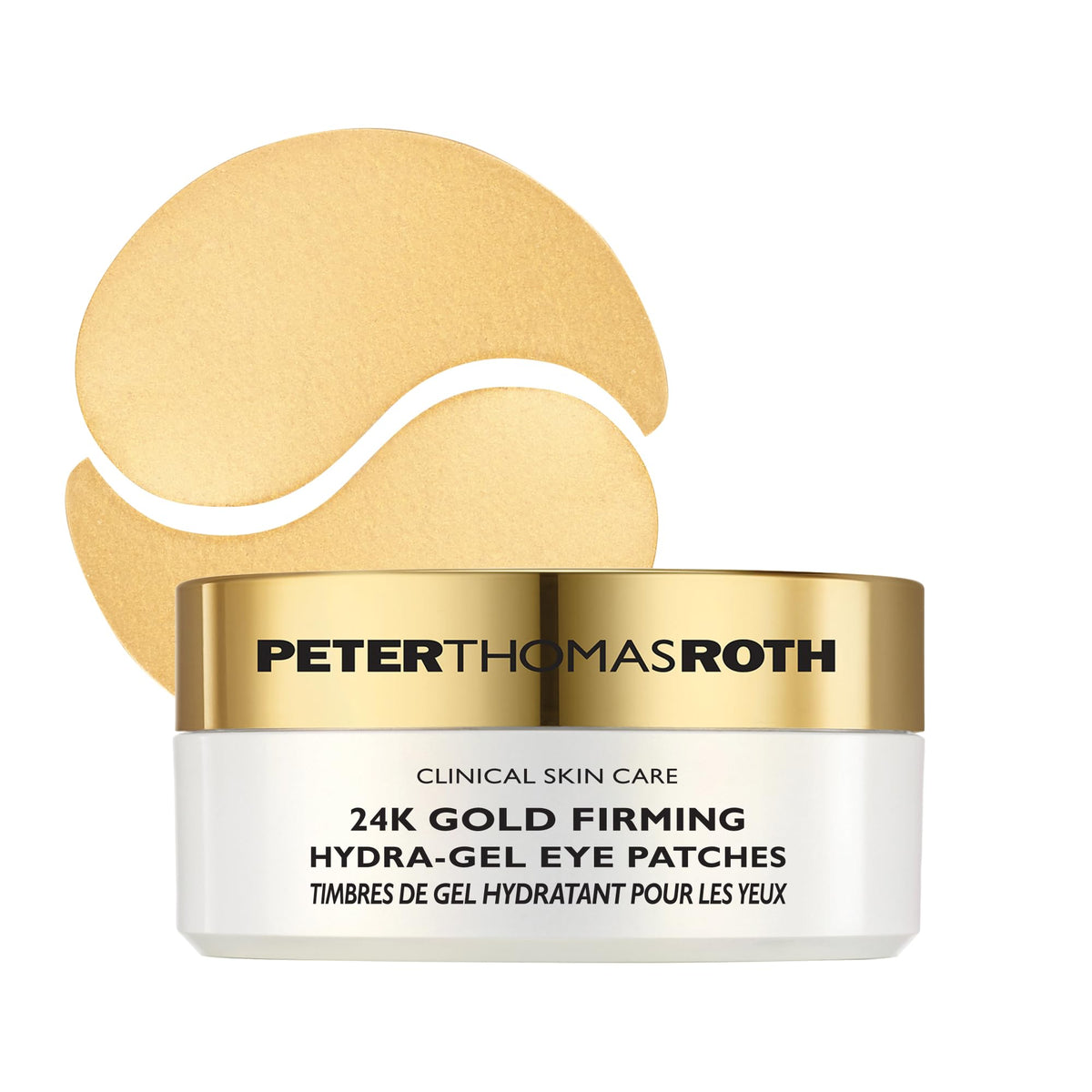 Peter Thomas Roth jar front view showing premium gold packaging and brand benefit