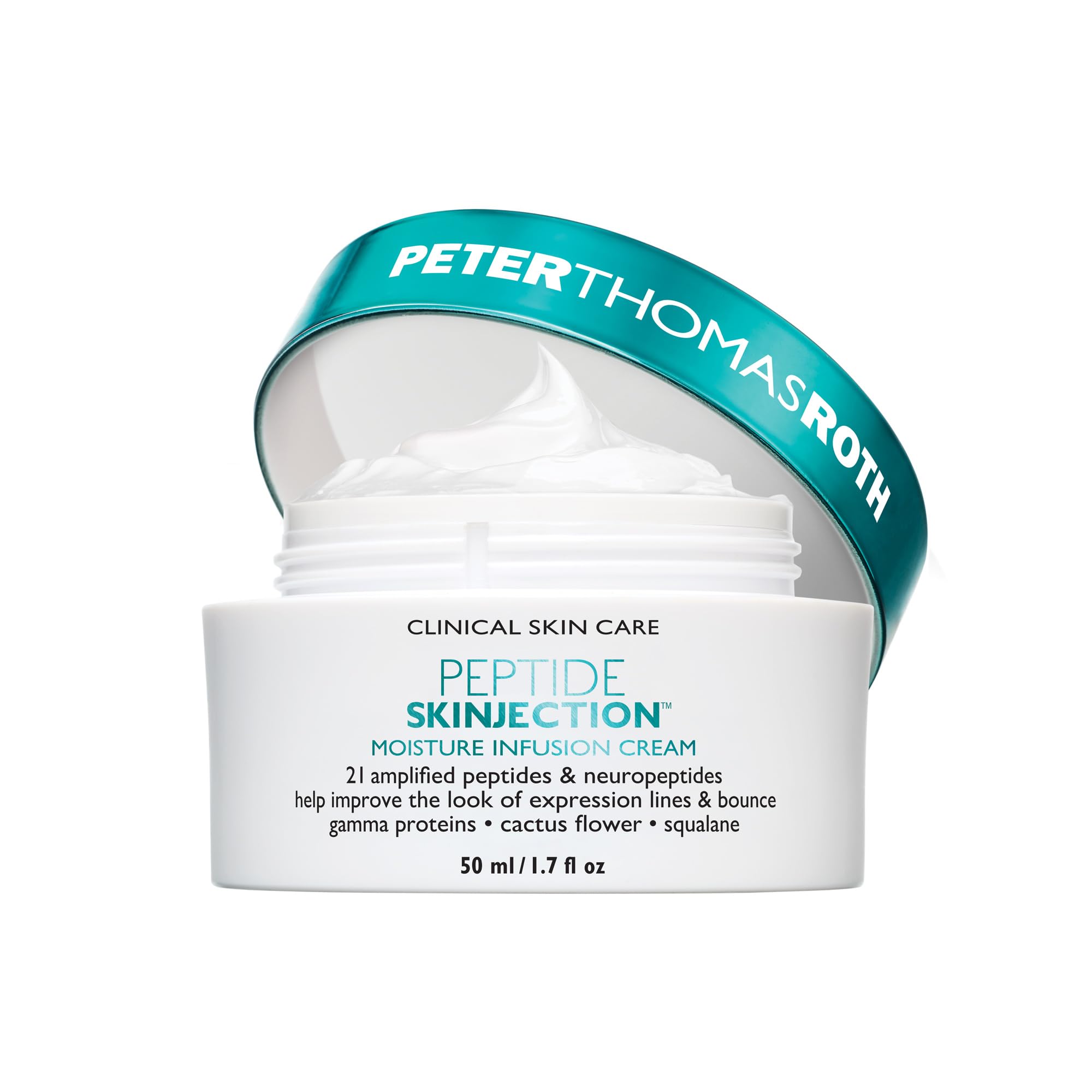 Peter Thomas Roth front packaging showing jar and benefits for plumping