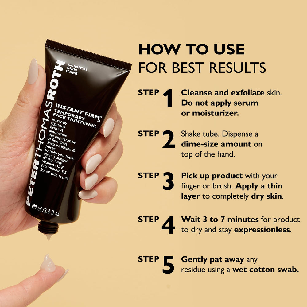 Peter Thomas Roth before and after comparison highlighting reduced lines benefit