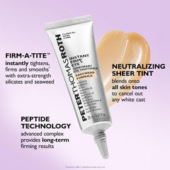Peter Thomas Roth with makeup compatibility showing smooth layering benefit