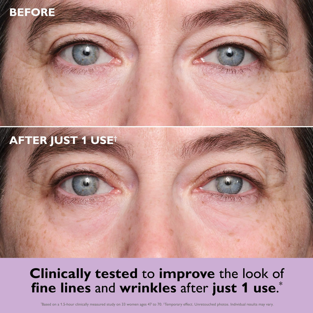Peter Thomas Roth close-up of a single gel eye patch on applicator for precision