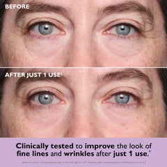 Peter Thomas Roth close-up of a single gel eye patch on applicator for precision