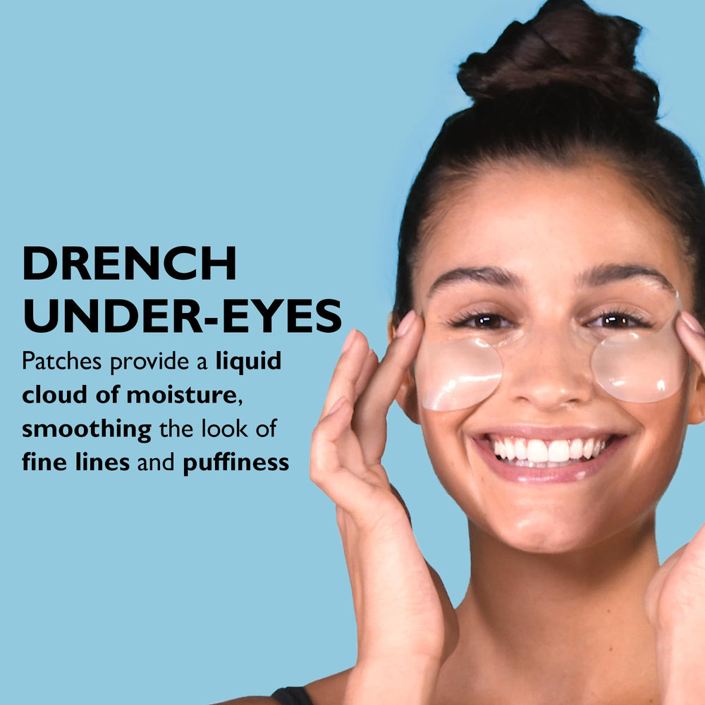 Peter Thomas Roth open jar showing gel patches and hydrating contents for smooth skin