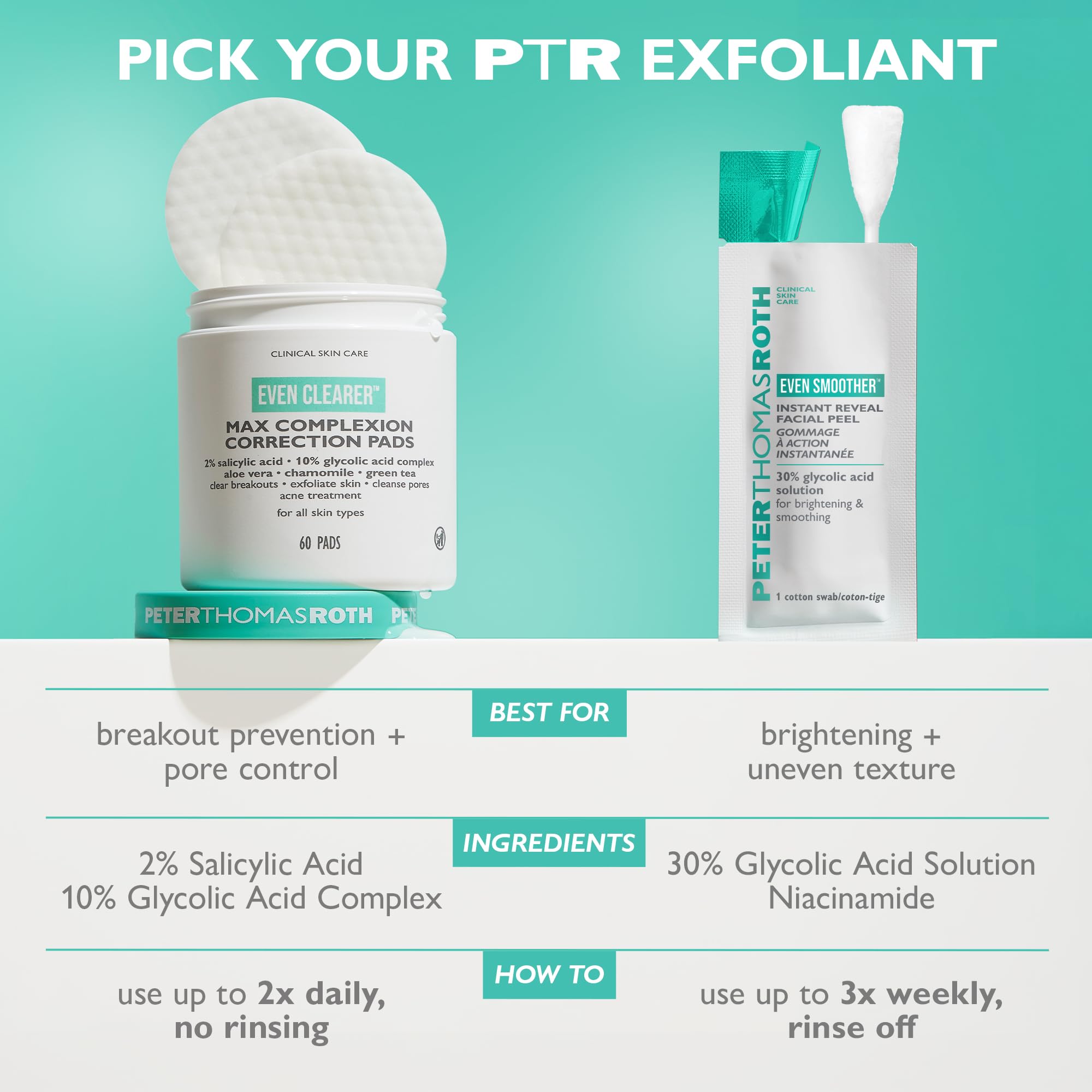 Peter Thomas Roth pad on bathroom counter as part of skincare routine