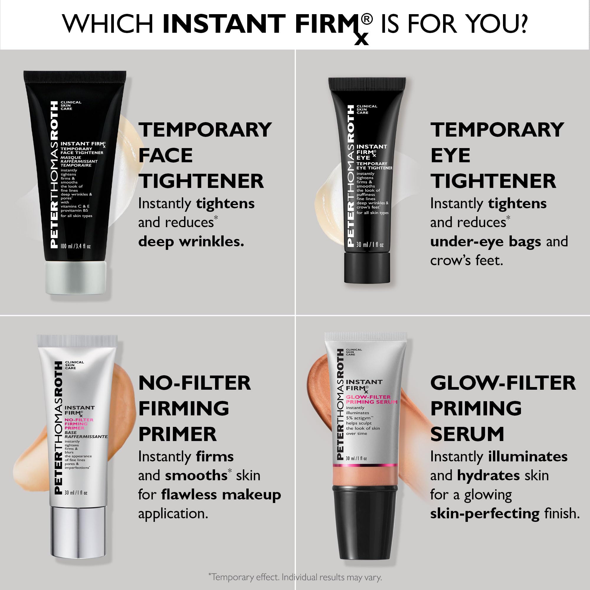 Peter Thomas Roth lifestyle shot on bathroom vanity for daily use