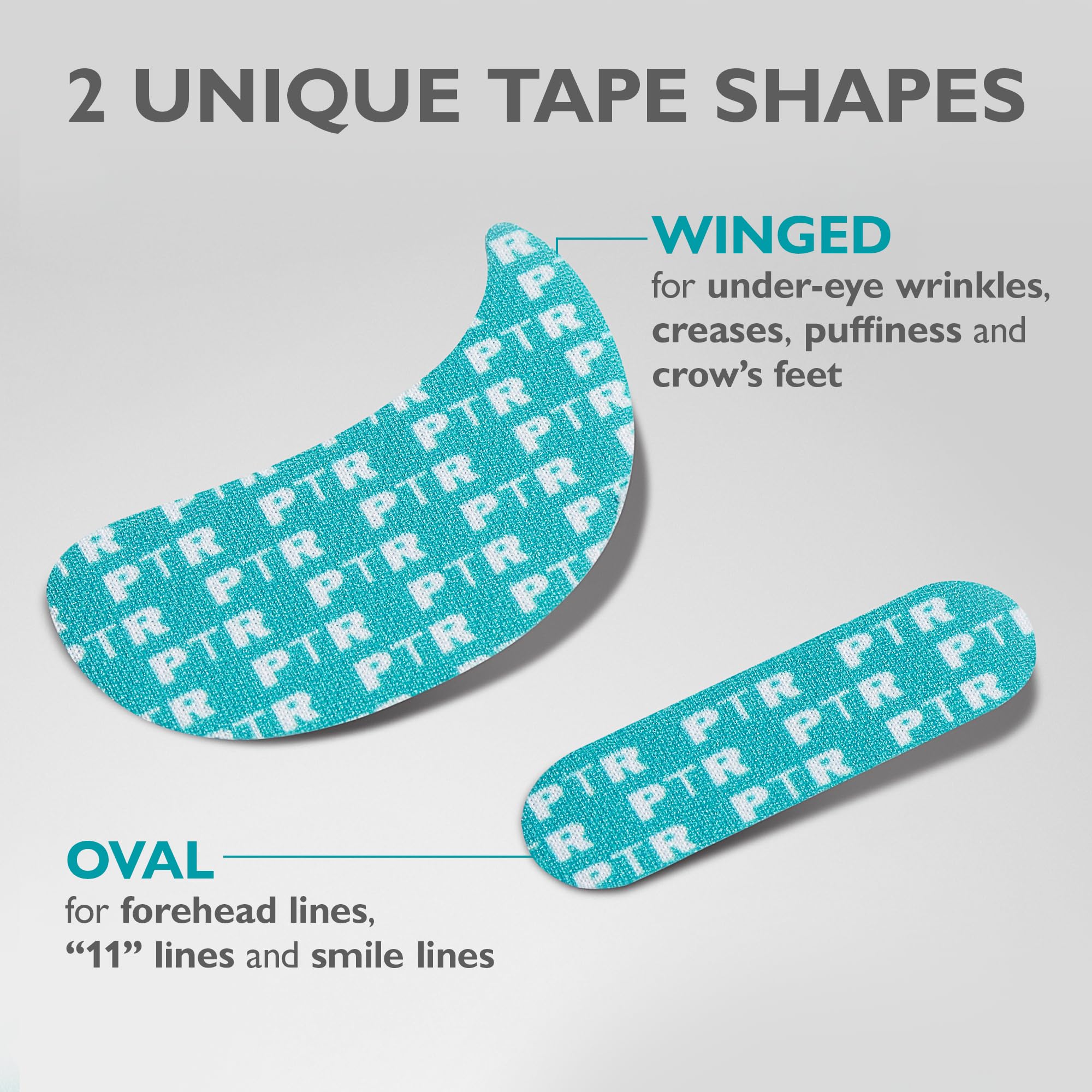 Peter Thomas Roth tape applied during nighttime routine for convenience