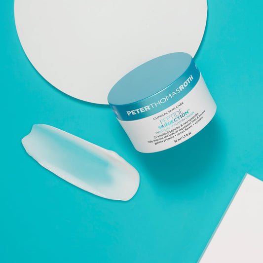 Peter Thomas Roth close-up of cream texture illustrating hydrating finish