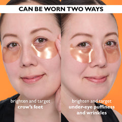 Peter Thomas Roth single hydro-gel eye patch ready for application and brightening
