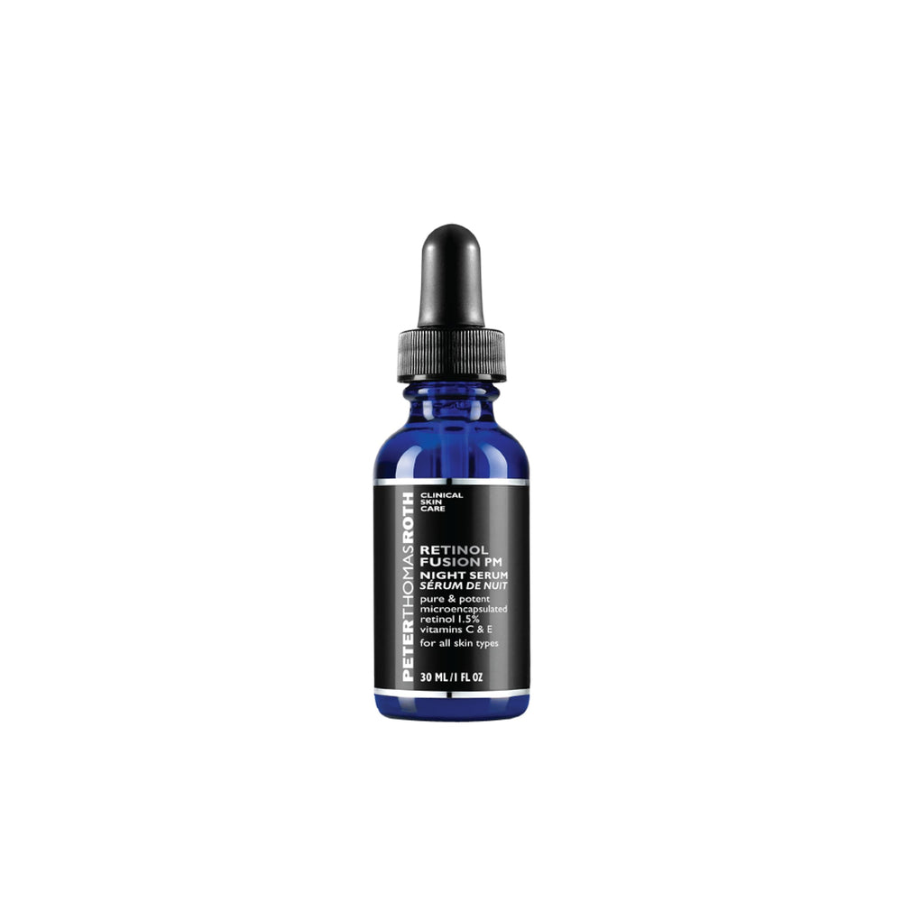 Peter Thomas Roth front bottle view showing packaging and night serum benefits
