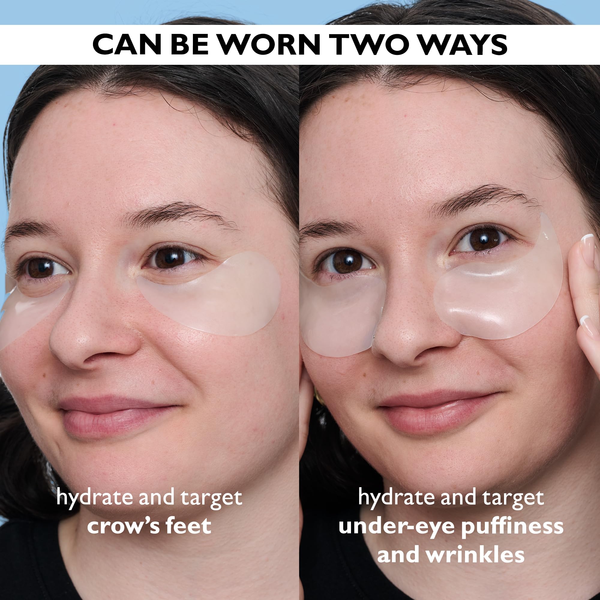 Peter Thomas Roth close-up of a single hydrogel patch highlighting cool texture